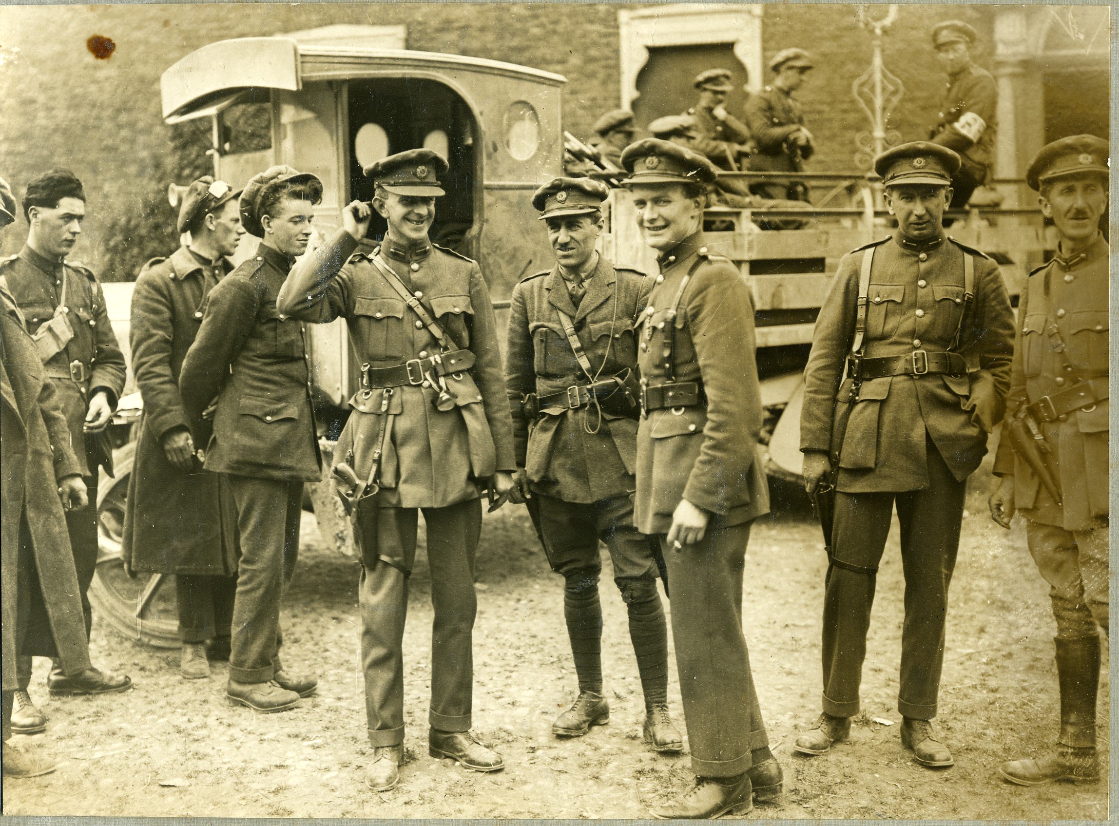 Des soldats irlandais durant la guerre civile - Domaine public