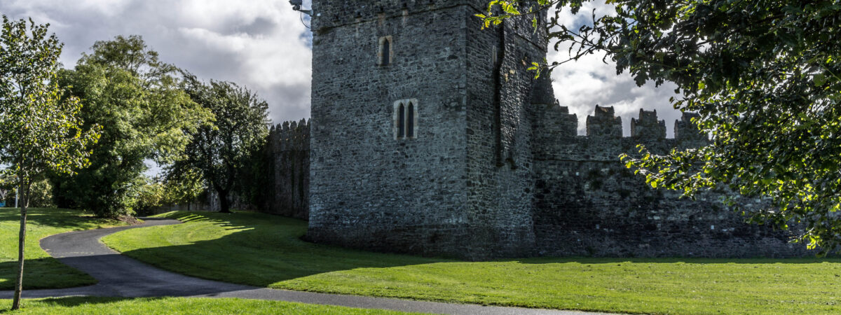 Castle — Anglo-Norman masonry castle in Rathcoffey Demesne
