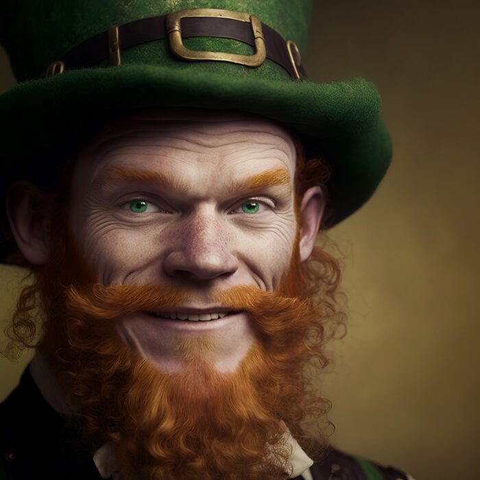A leprechaun as depicted in Ireland - © ink drop