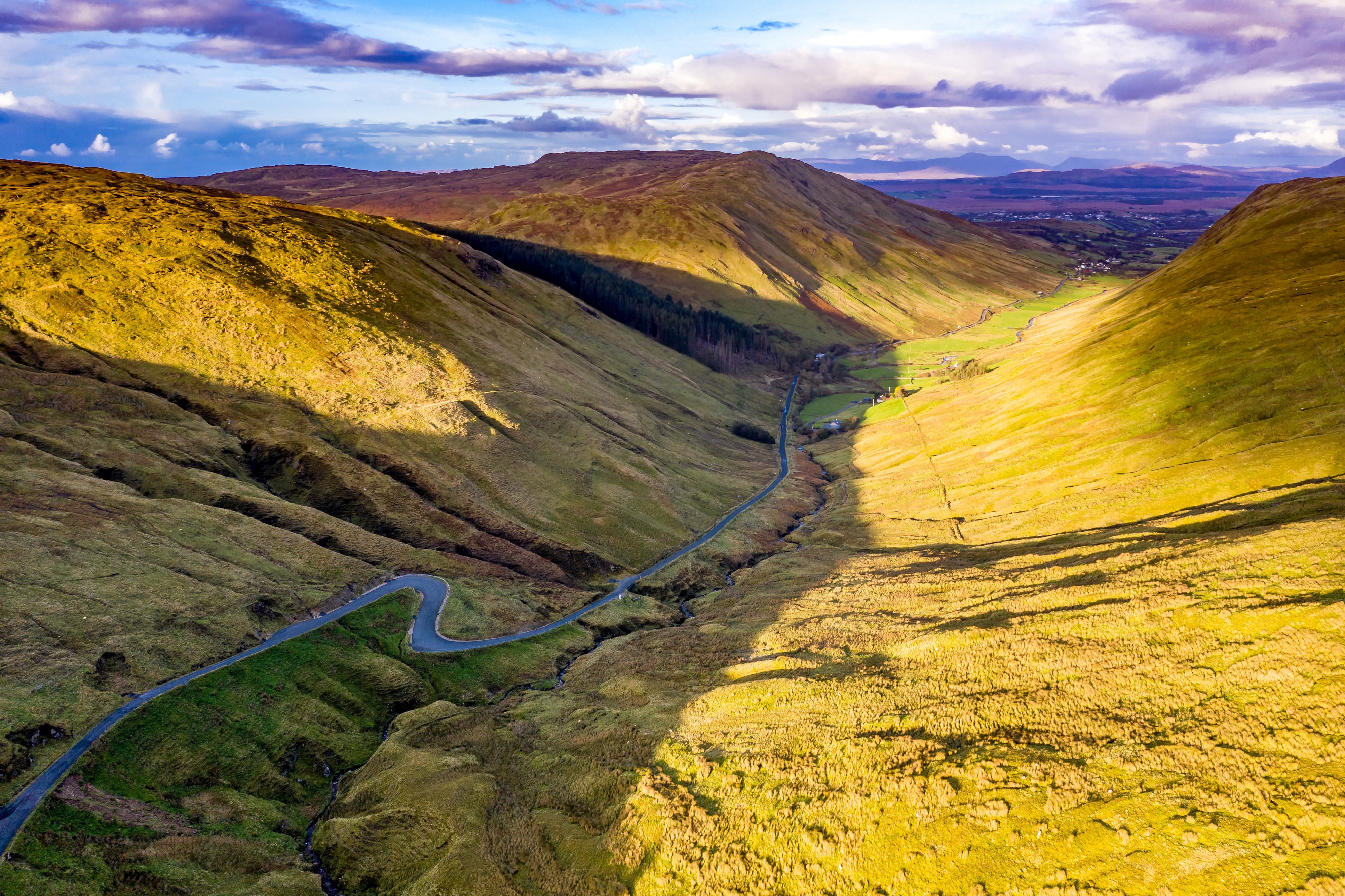 Vue aérienne sur Glengesh pass - Thomas - 123rf