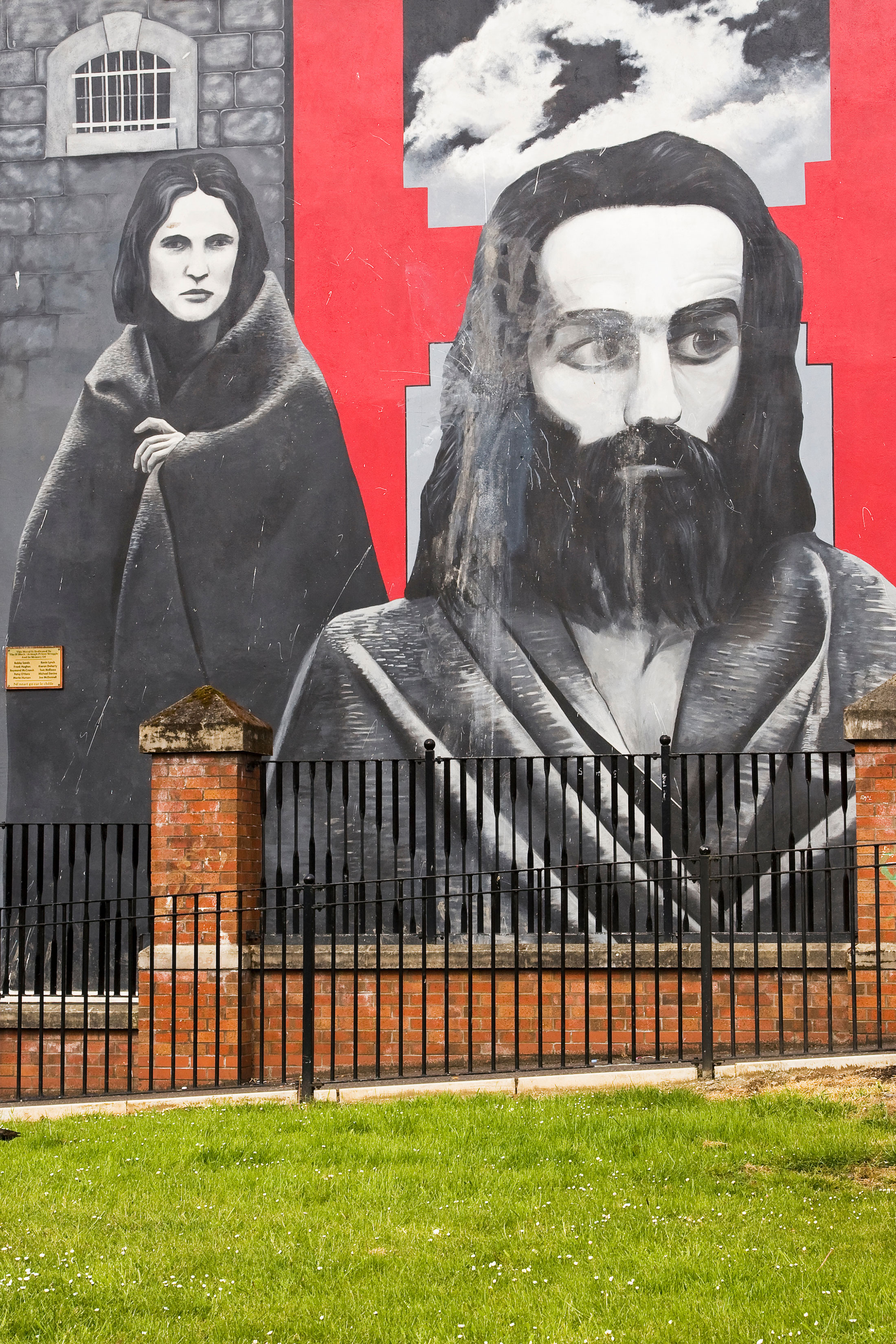 Le Blanket Protest représenté sur un mur de Derry - © eric epoudry 
