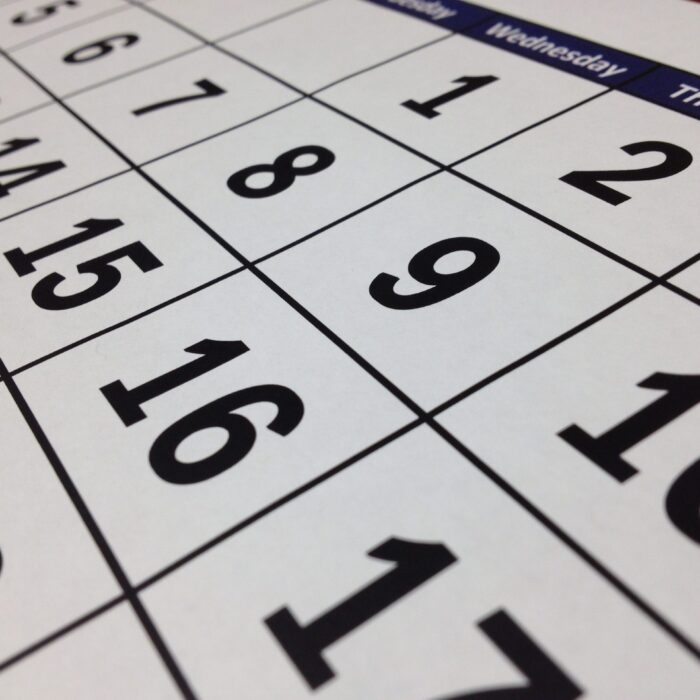 A calendar - Public domain
