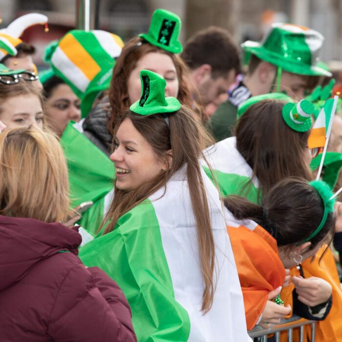 Irish people waiting for the Grand Parade in Dublin - ©Allen Kiely