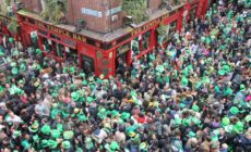 Temple Bar during Saint Patrick's Day