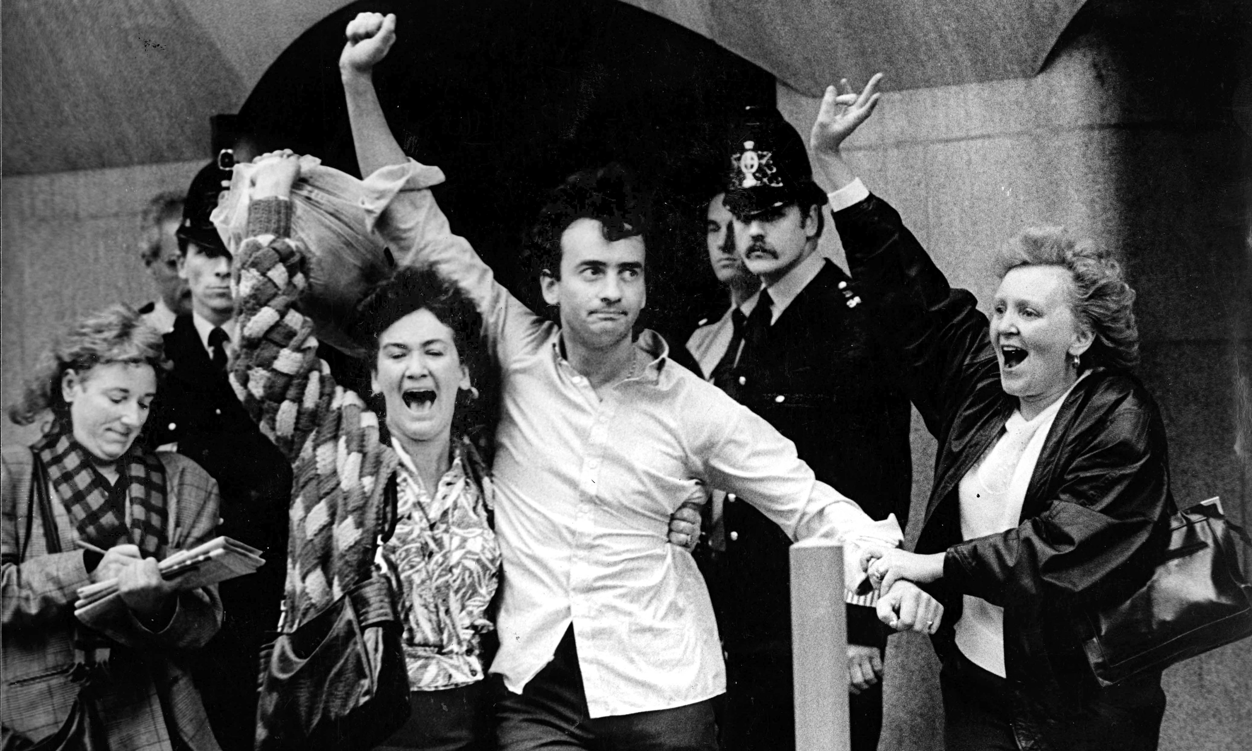 Gerry Conlon à la sortie de son procès