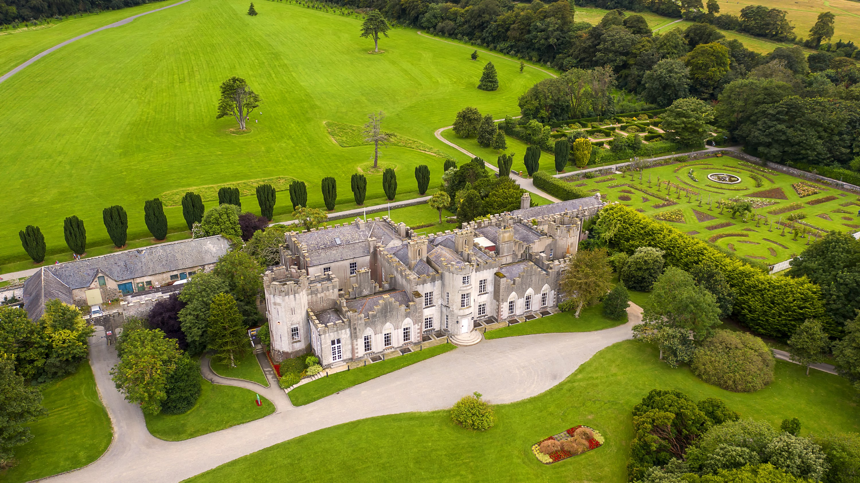 Vue aérienne du Ardgillan castle - © Peter Krocka