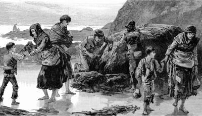 A scene from the Great Irish Famine - Public domain