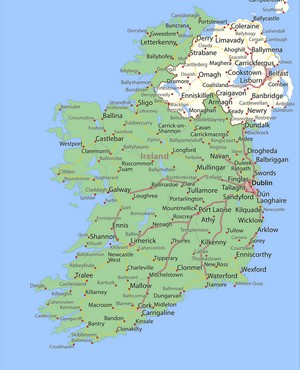 Map of Ireland - © Peter Hermes Furian