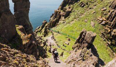 The steps of Skellig Michael 1 The 618 steep steps of Skellig Michael in County Kerry