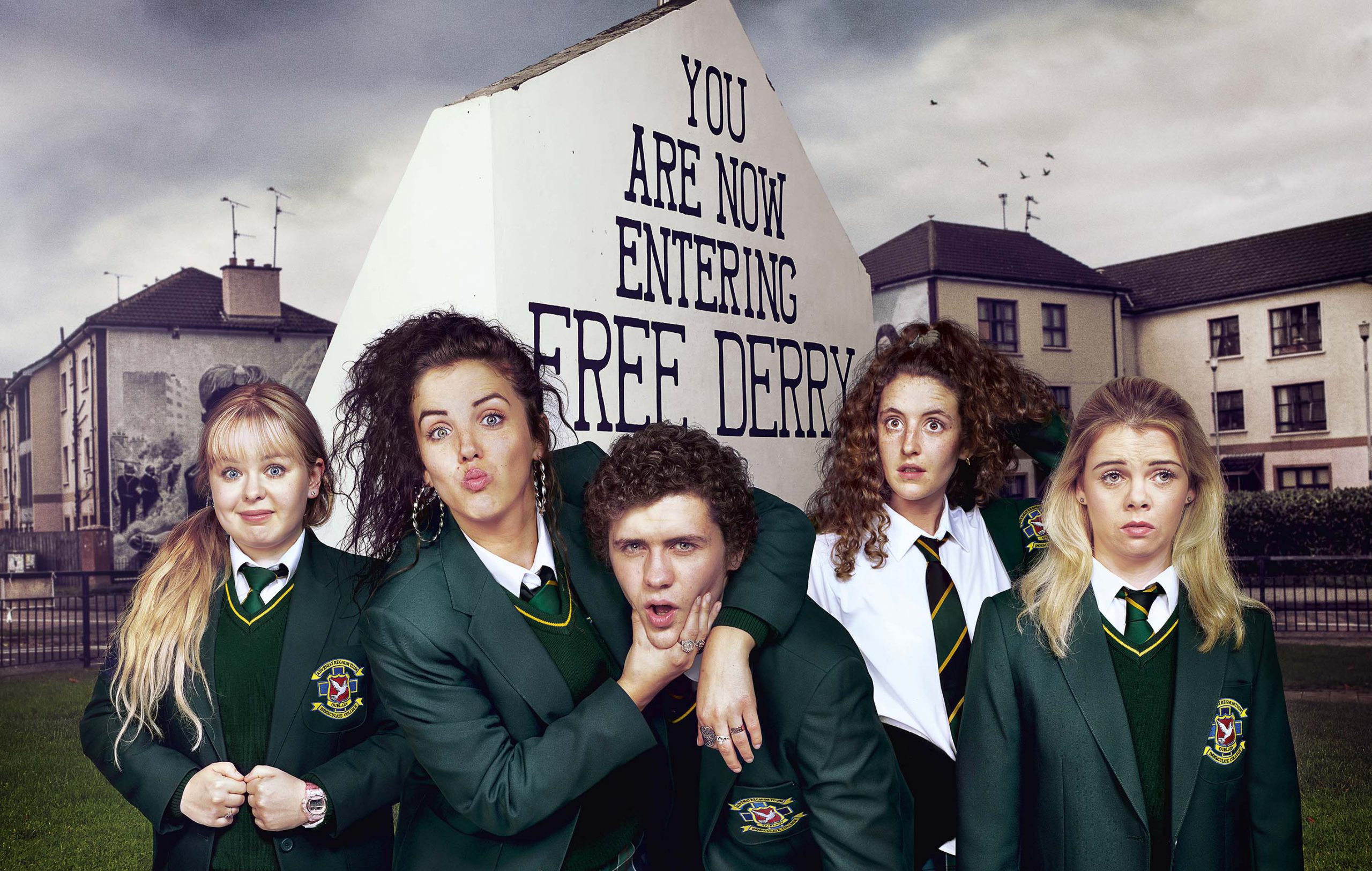 Derry Girls sera immortalisée via une peinture murale à Derry