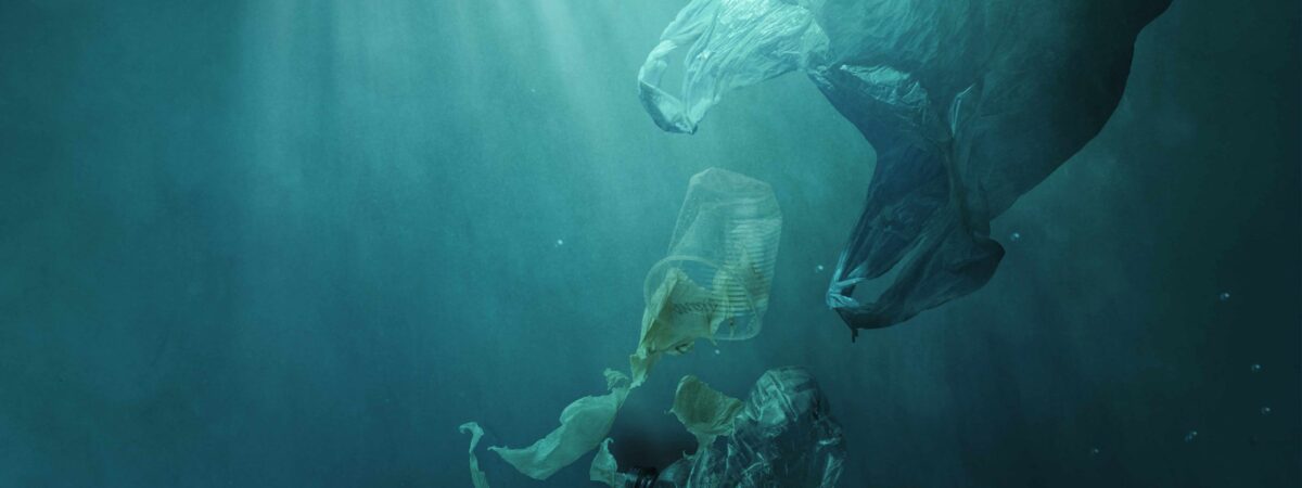 Des déchets plastiques dans l'océan - stokkete