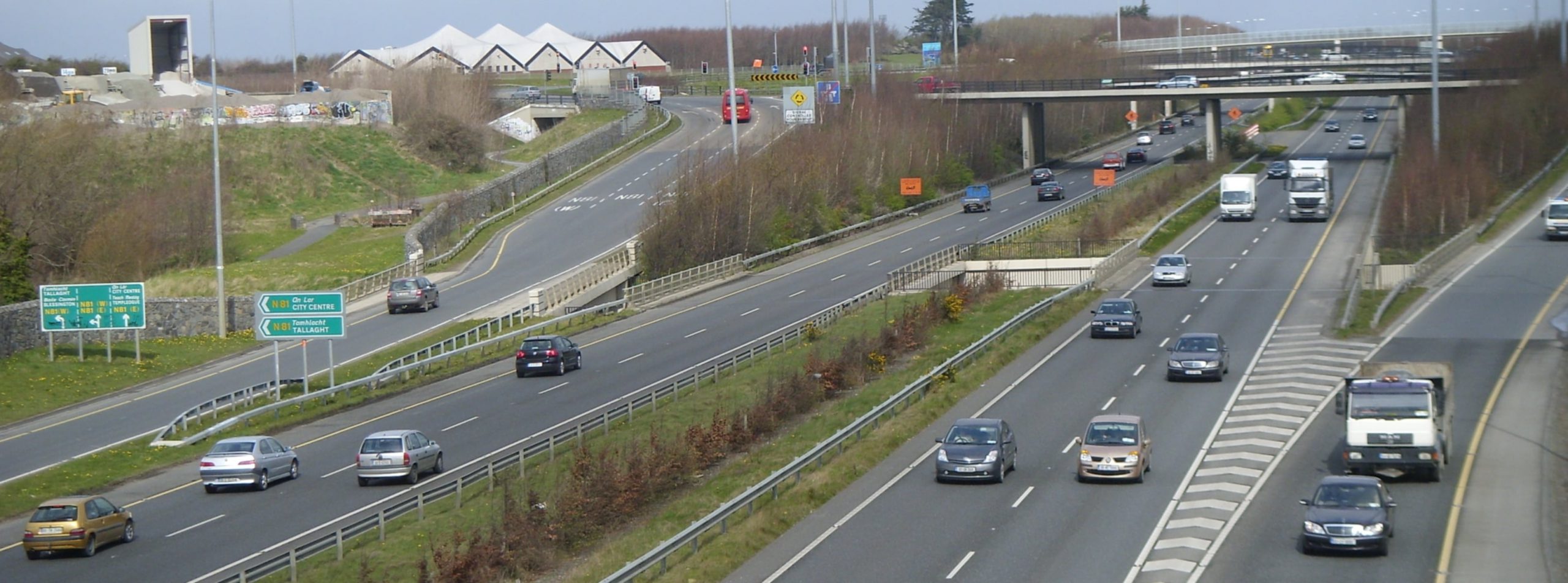 La route M50 en République d'Irlande
