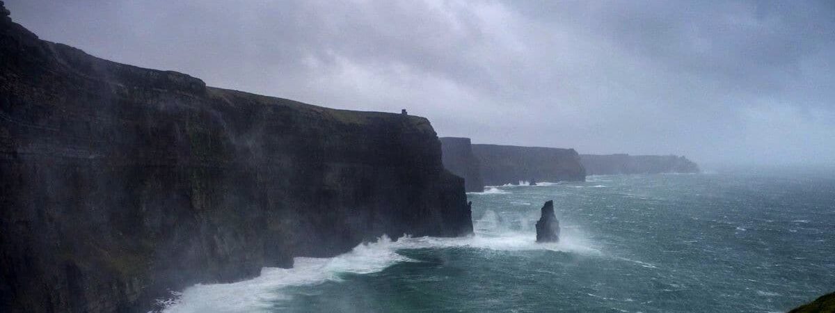 Les Falaises de Moher en pleine tempête