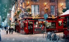 It's already Christmas in Dublin's Temple Bar