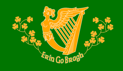 Die irische Flagge Erin go bragh