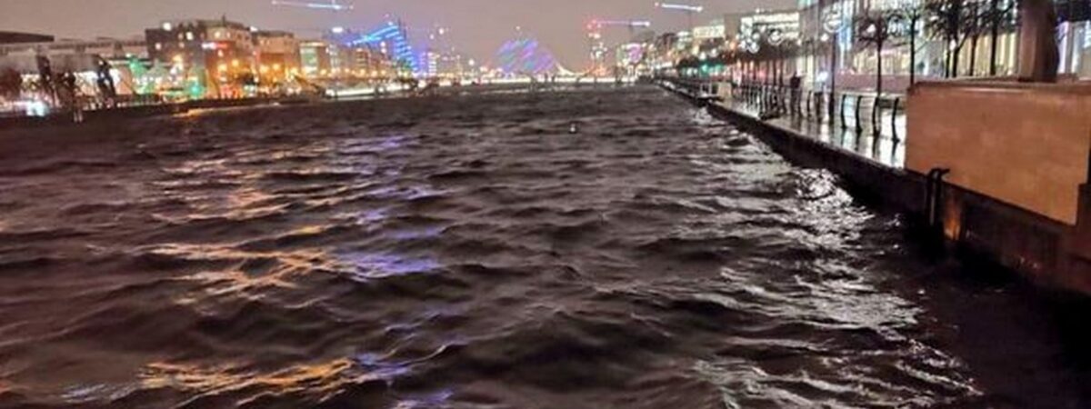 La Liffey sur le point de déborder - Dublinlive 
