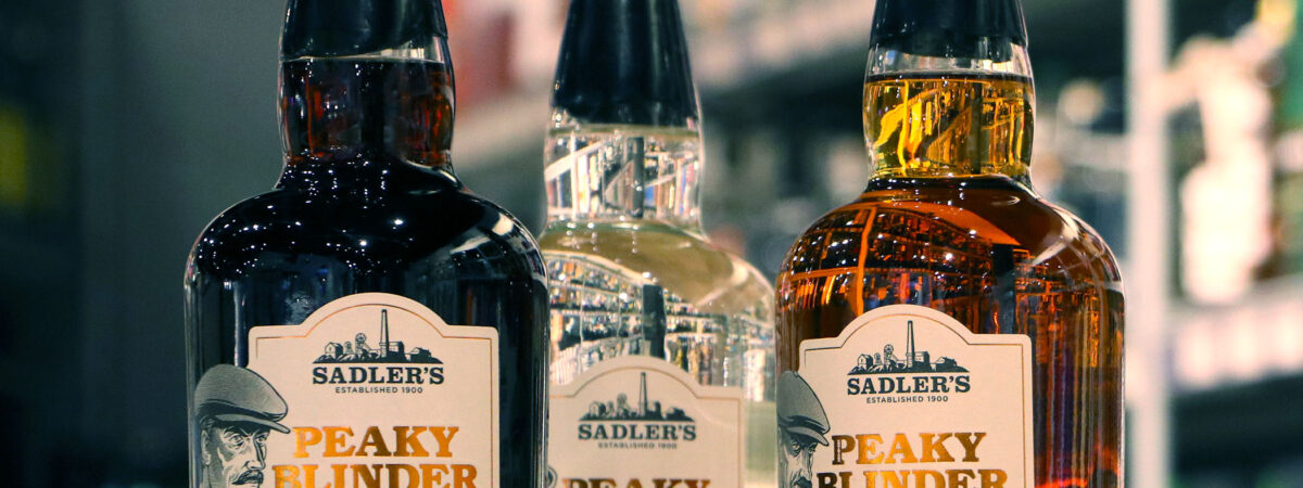 Des alcools de la gamme Peaky Blinder - https://www.shoppinginbirmingham.com