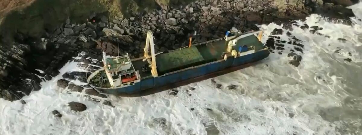 Le MV Alta s'est échoué en Irlande