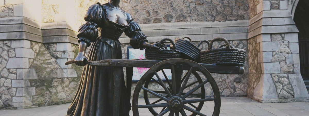 Molly Malone à Dublin est elle aussi masquée -  Cityswift - cc
