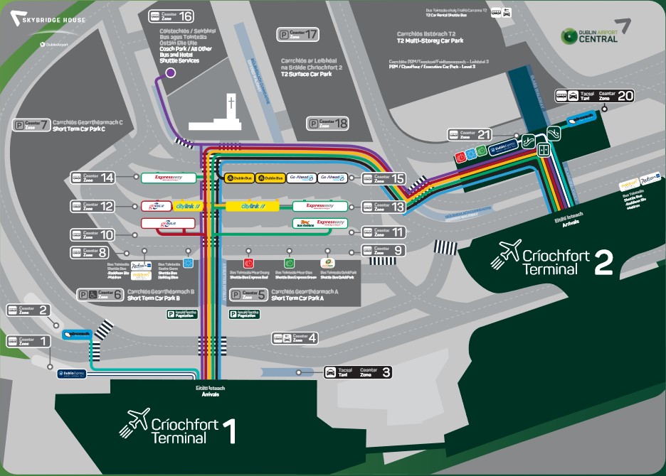 Dublin airport map