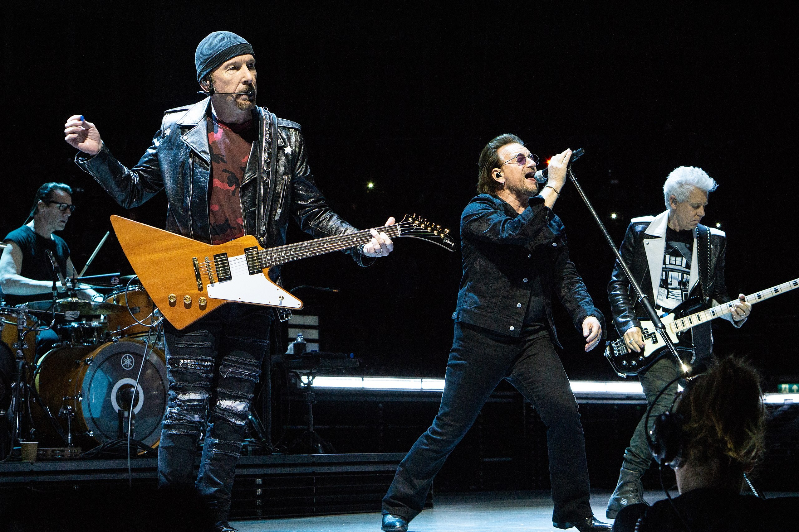 U2 in concert with Bono and The Edge - Paul Jones - cc