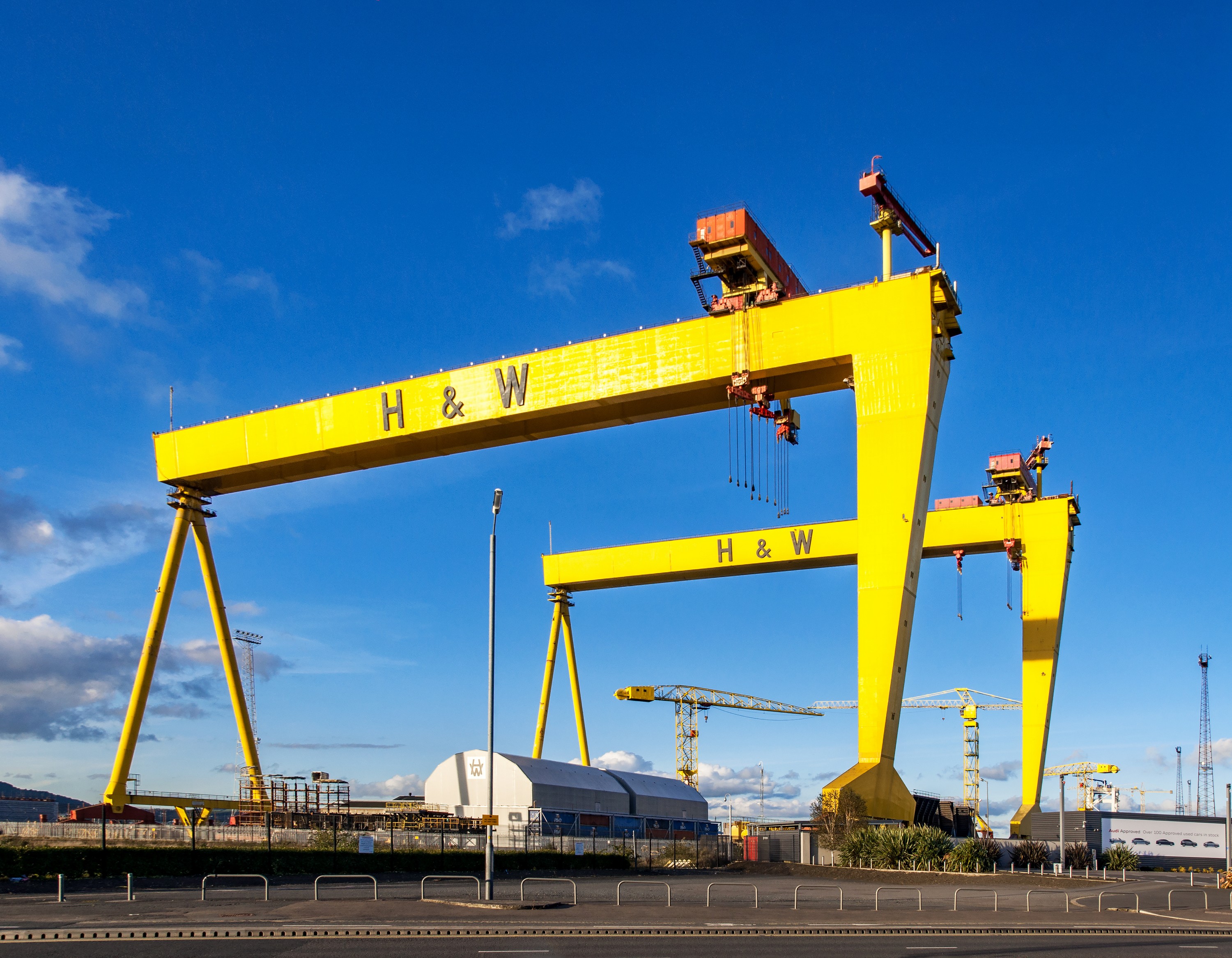 Les grues Samson & Goliath de Belfast - © kilhan