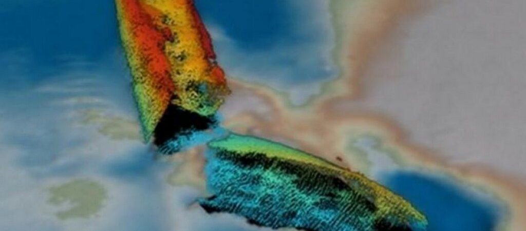 Le SS Mesaba, retrouvé dans les eaux irlandaises - © Bangor University