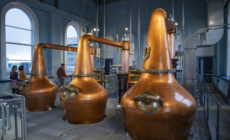 Titanic Distillers' copper stills - © Tourism Ireland. Chris Hill Photographic