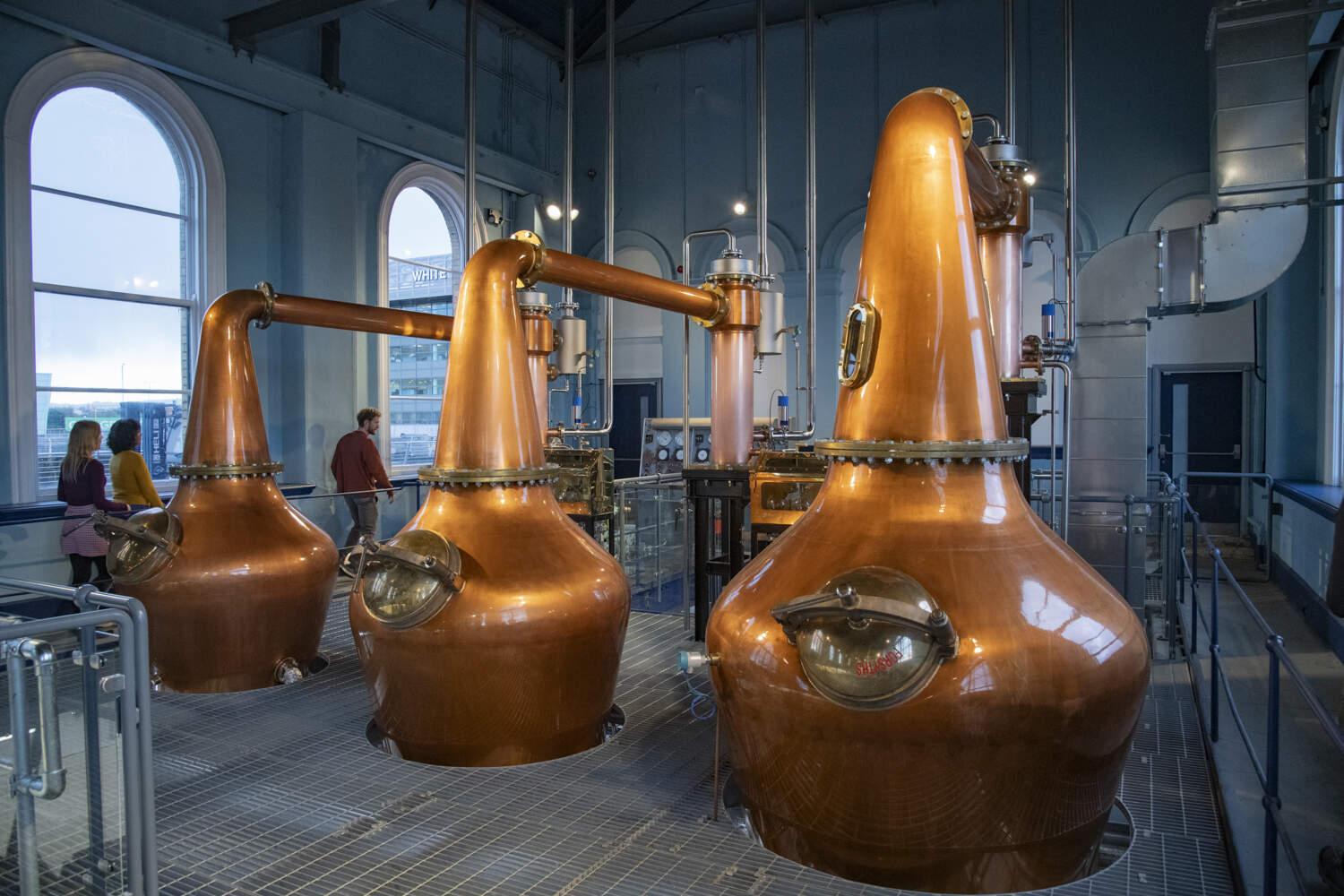 Titanic Distillers' copper stills - © Tourism Ireland. Chris Hill Photographic