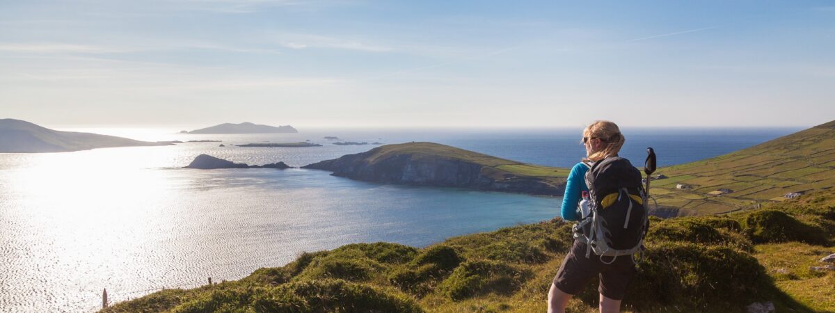 A hiker in Dingle, Ireland - © senicer  