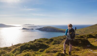 A hiker in Dingle, Ireland - © senicer
