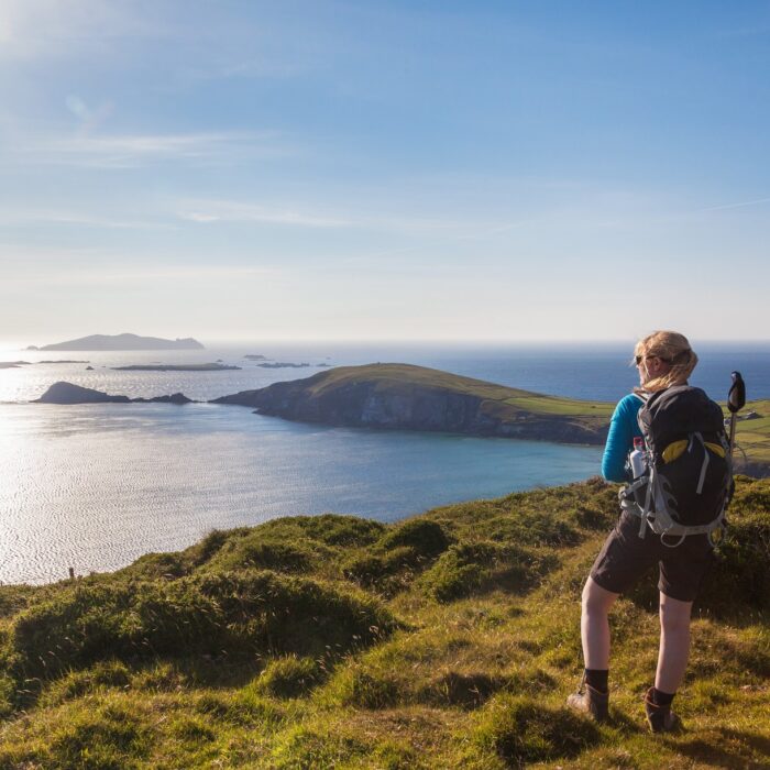 A hiker in Dingle, Ireland - © senicer