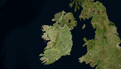 Image satellite de l'Irlande -