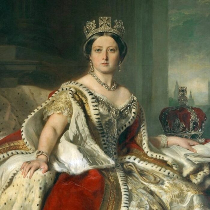 Portrait de la reine Victoria réalisé par Franz Xaver Winterhalter en1819-1901. - Photographie de Franz Xaver Winterhalter