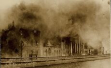 The Four Courts bombed during the Battle of Dublin - Public Domain