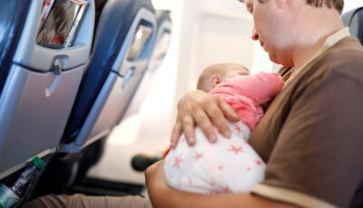 Flying to Ireland with a baby is extremely comfortable - © Irina Schmidt 