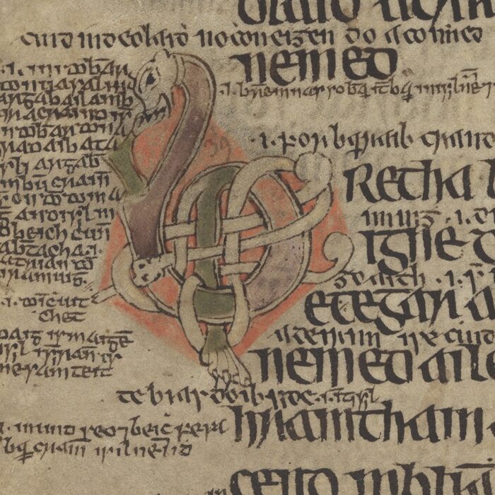 Manuscrit du XIVème siècle présentant la Loi de Brehon -
