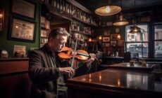 An Irish musician in an Irish pub - © Sunshower Shots