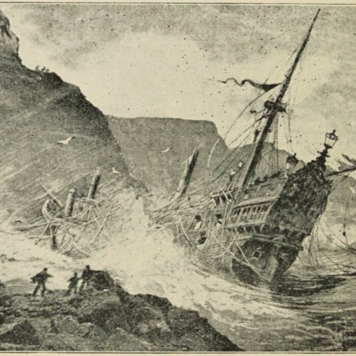 Sinking of the Invincible Armada - Public Domain