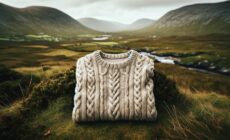 Un pull irlandais en laine vierge -