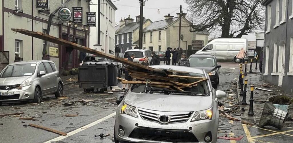 Tornado hits Leitrim village hard - @DonegalWeatherC - X