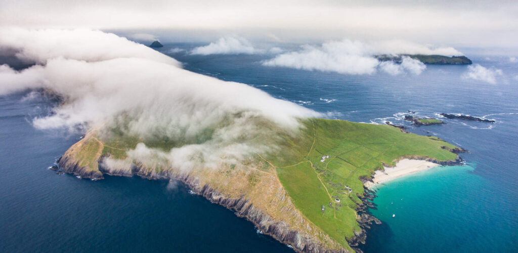 Aerial view of Great Blasket Island - © Tom Archer