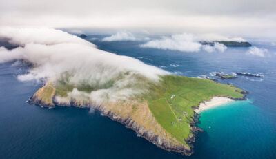 Aerial view of Great Blasket Island - © Tom Archer