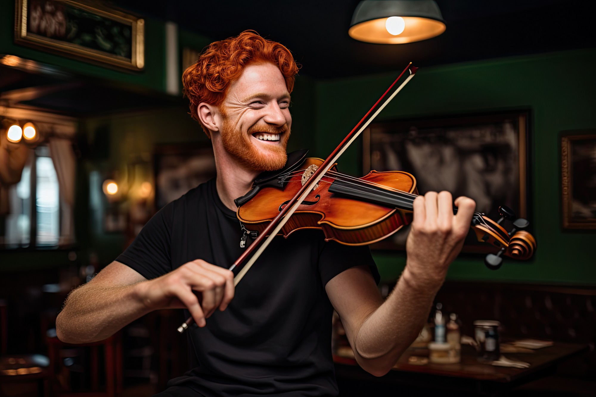 An Irish musician performing The Carraroe Jig - © Lucy Welch  