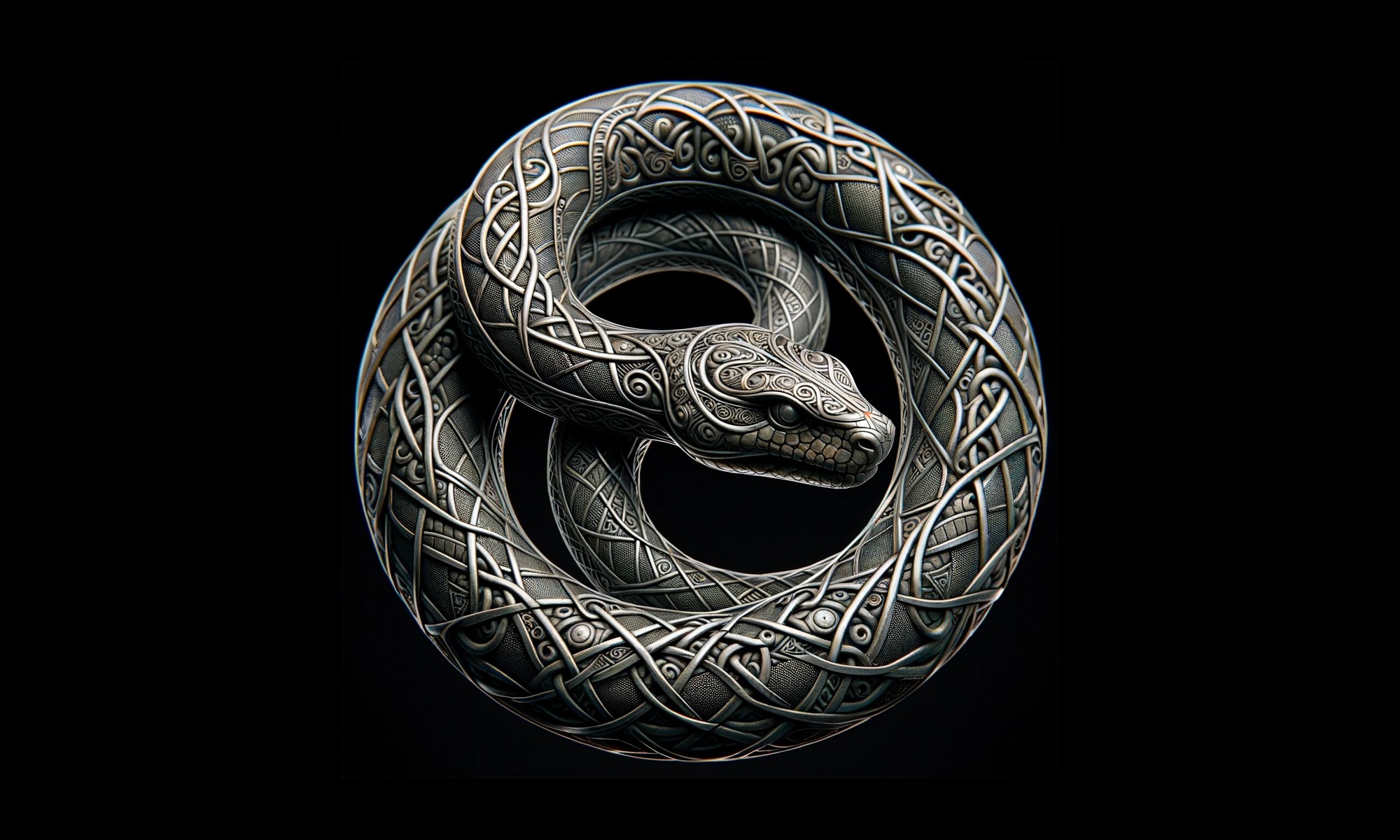 An interlaced snake - Go to Ireland.com