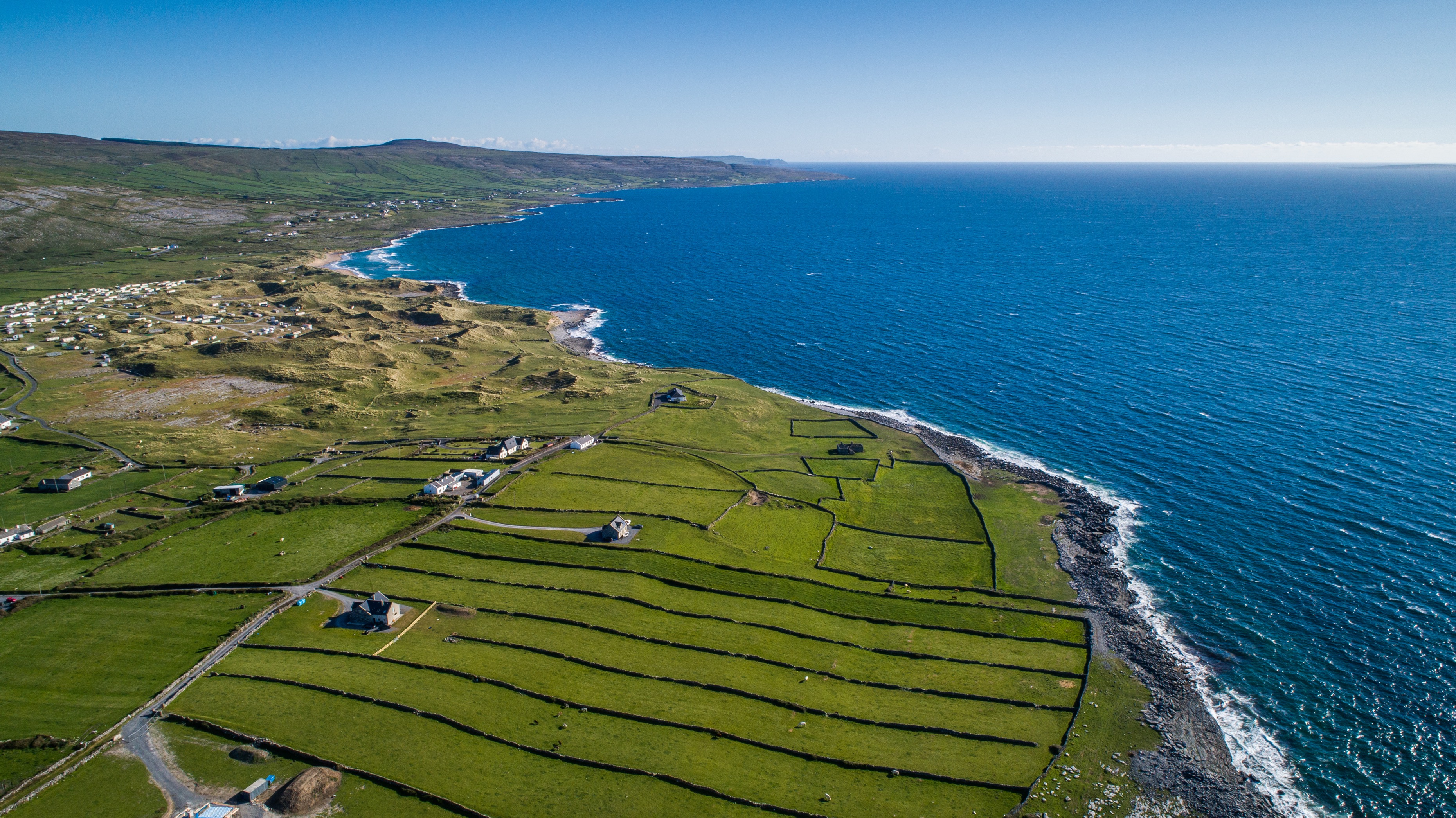 Vue aérienne de Fanore - © Clare County Council