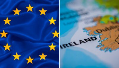 What documents do EU nationals need to present if they wish to travel to Ireland? - Canva