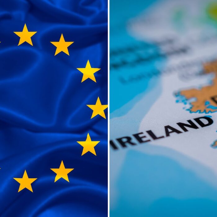 What documents do EU nationals need to present if they wish to travel to Ireland? - Canva