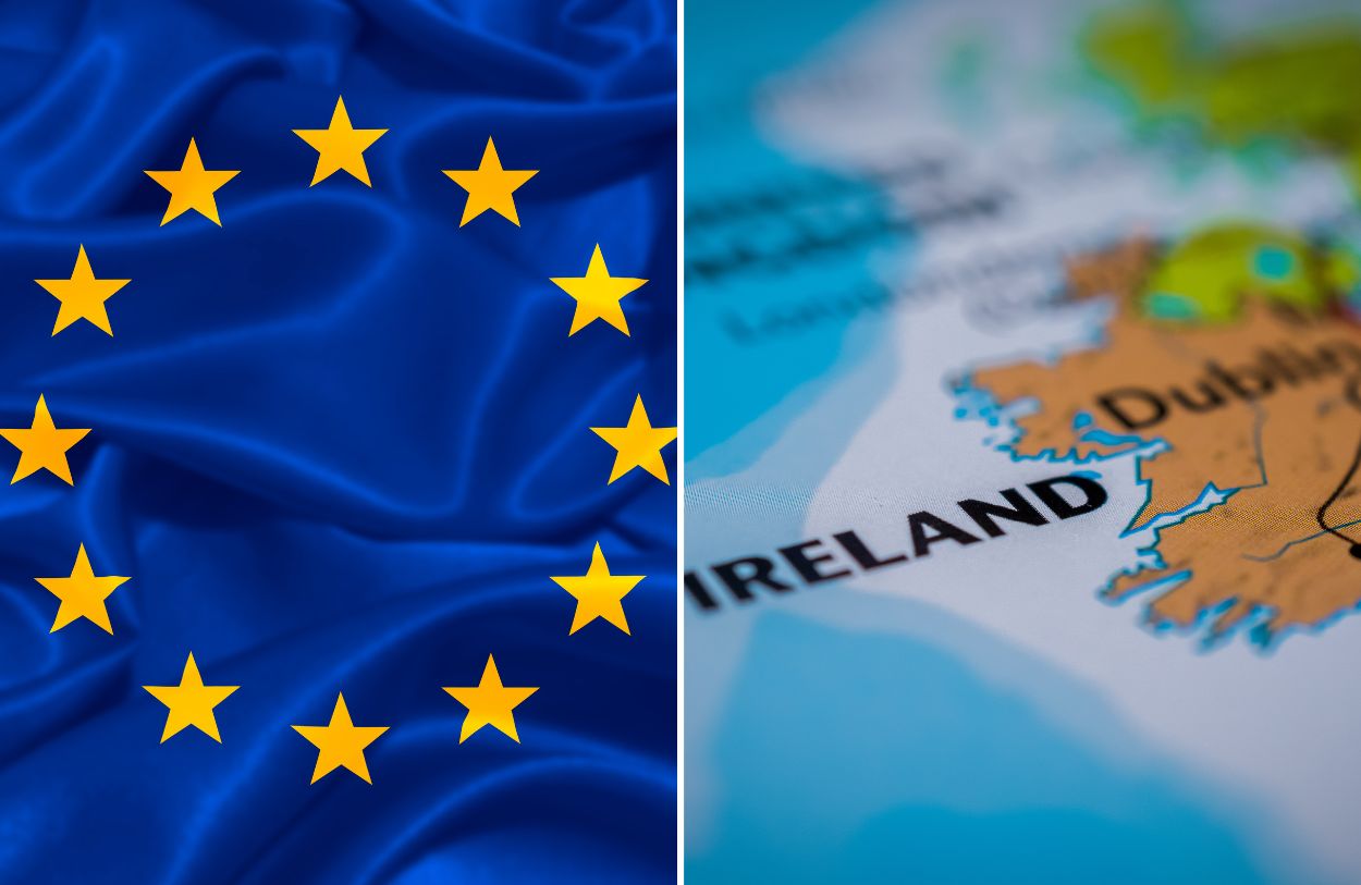 What documents do EU nationals need to present if they wish to travel to Ireland? - Canva