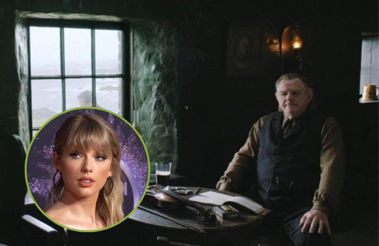 Taylor Swift, interested in having a drink in the pub of the film "Banshees of Inisherin".